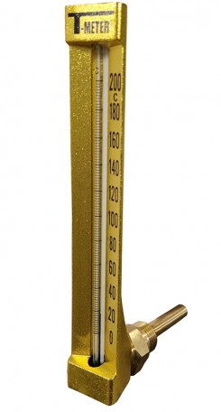 Termometrs  stūra, H200,1/2