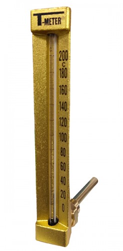 Termometrs  stūra, H200,1/2