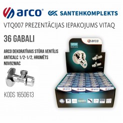 Leņķa ventilis 1/2x1/2 ARCO ar šķīvi  NOV92MAC antikalk