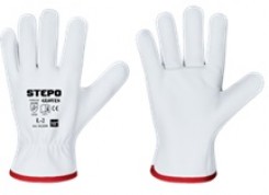 Cimdi no gludās āda/āda bez klipša 09izm