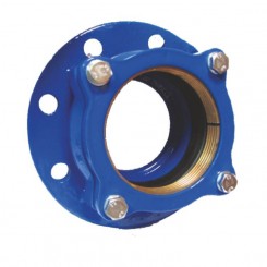 Savienotajs caurule-atloks PVC/PE caurulei, enkurojošs DN200 D200mm BLUCAST