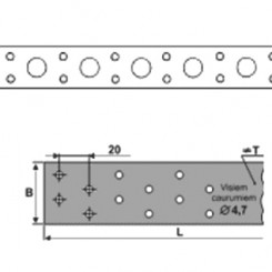 Montāžas lenta 17x0.5 (10m)