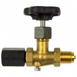 Ādatas manometra krāns DIN16270 1/2 PN250  0-120*C misiņš